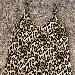 Banana Republic XS cami leopard top